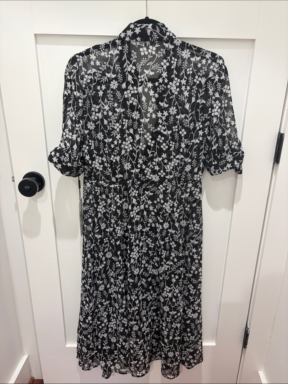 NWT Calvin Klein sheer dress/duster